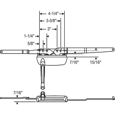 Strybuc Dual Arm Casement Operator 36-369-1